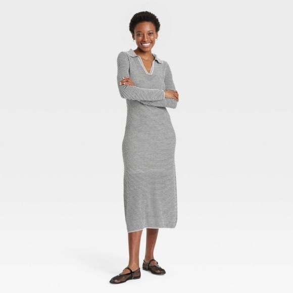 Long-Sleeve Maxi Sweater Dress from A New Day - NWT szM - Picture 1 of 8